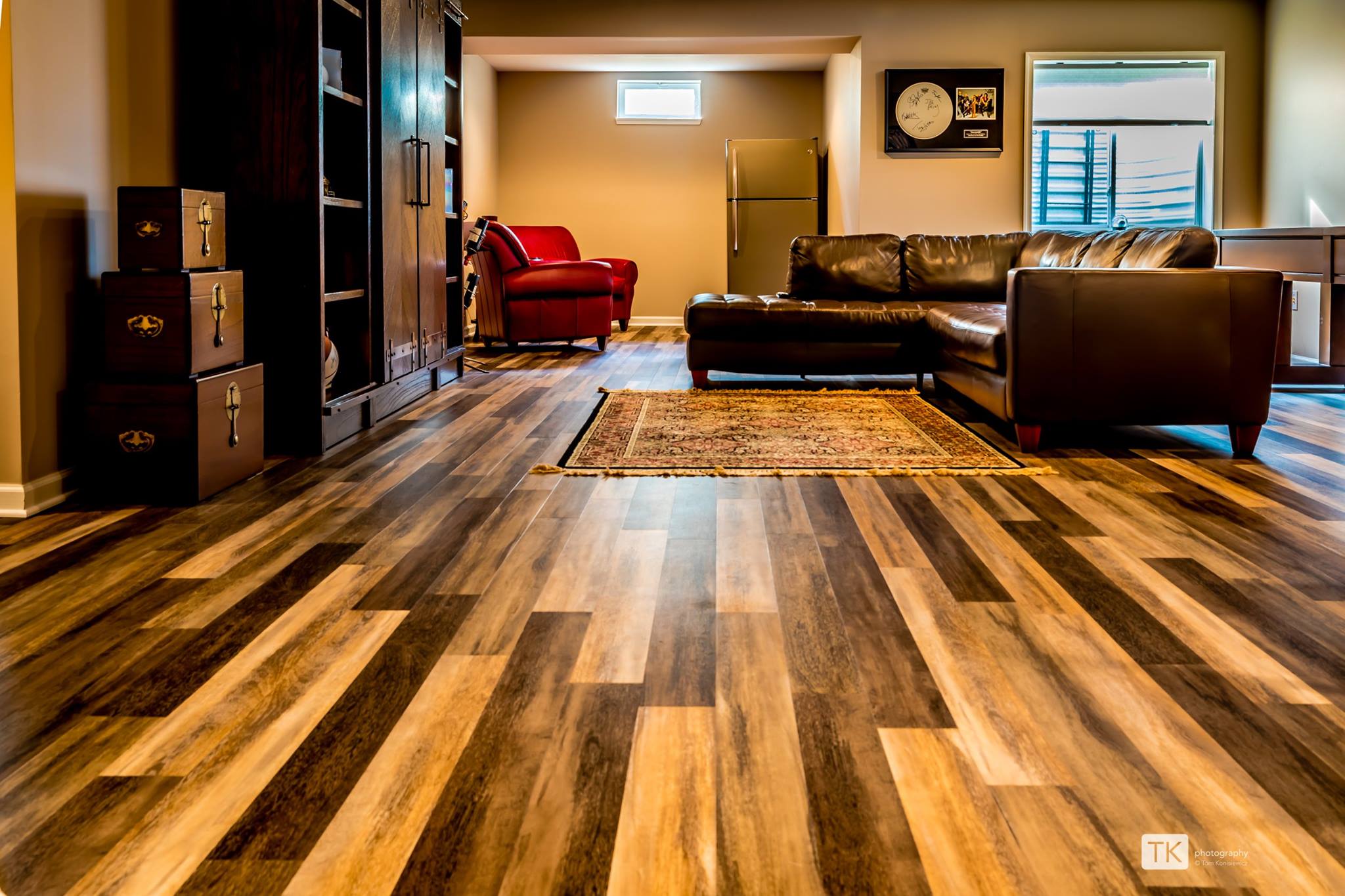 coretec+lux+tile+flooring+in+basement